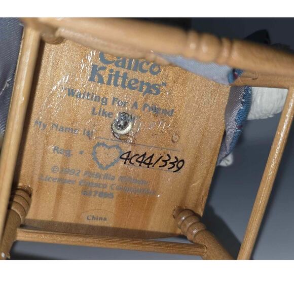 Enesco Calico Cats "Waiting on A Friend Like You" 627895 - Picture 5 of 5